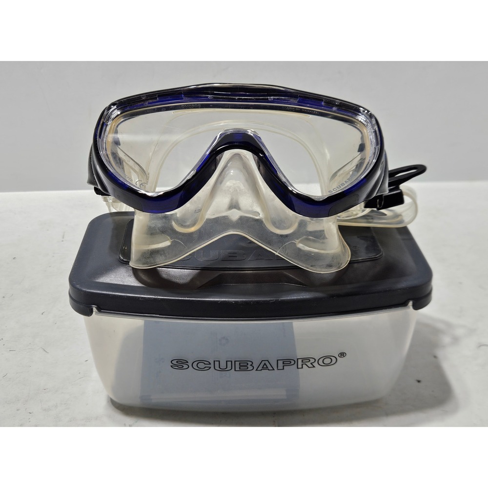 Sub Vu Mini Scuba Mask SCUBAPRO Clear Blue Single Lens Diving Snorkeling
